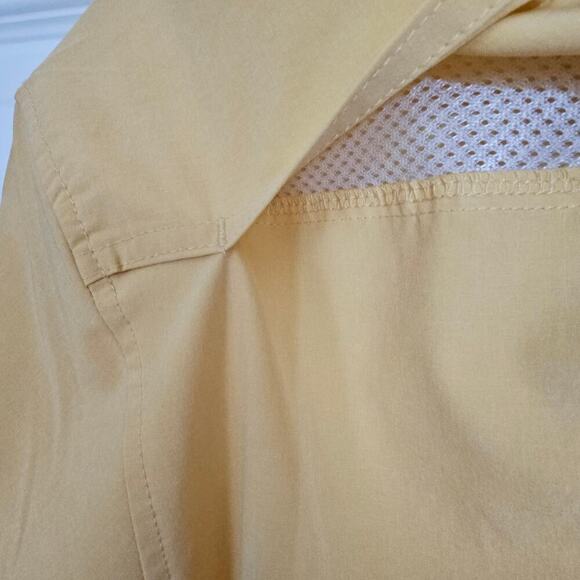 Xcaster Men Outdoor Fishing Hiking Button Shirt Large Yellow Summer Vacation UPF - Picture 6 of 8